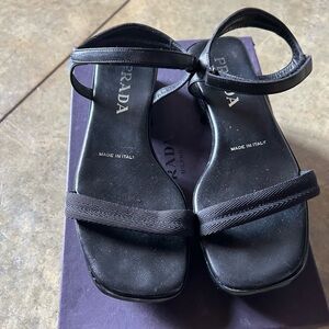 Prada Women's Elegant Black Sandals
